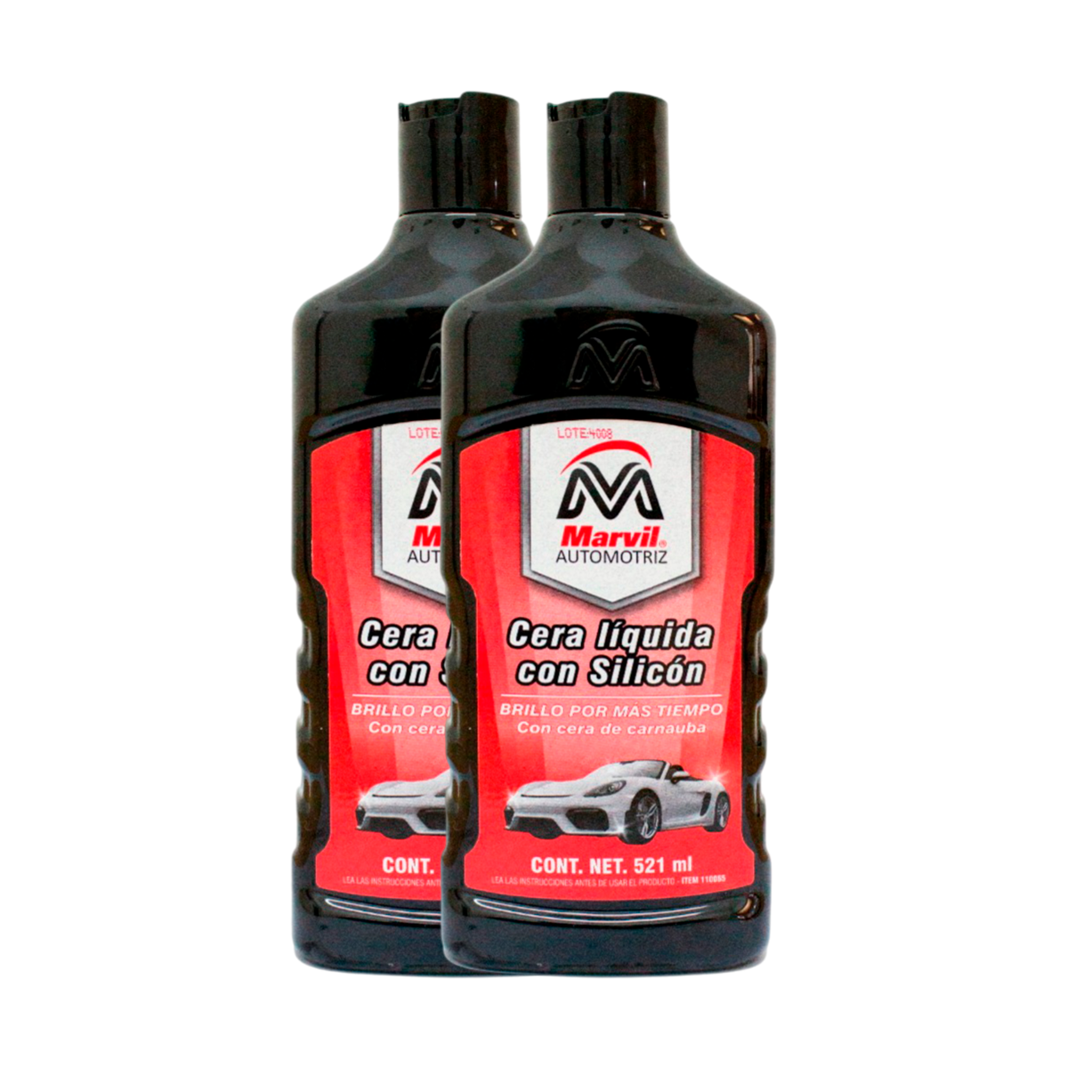 2 Pack Cera Liquida para Auto Teflon Marvil 500 ml 110065