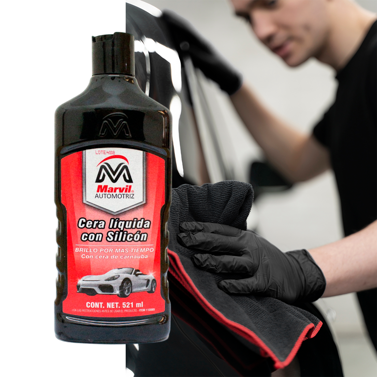 2 Pack Cera Liquida para Auto Teflon Marvil 500 ml 110065