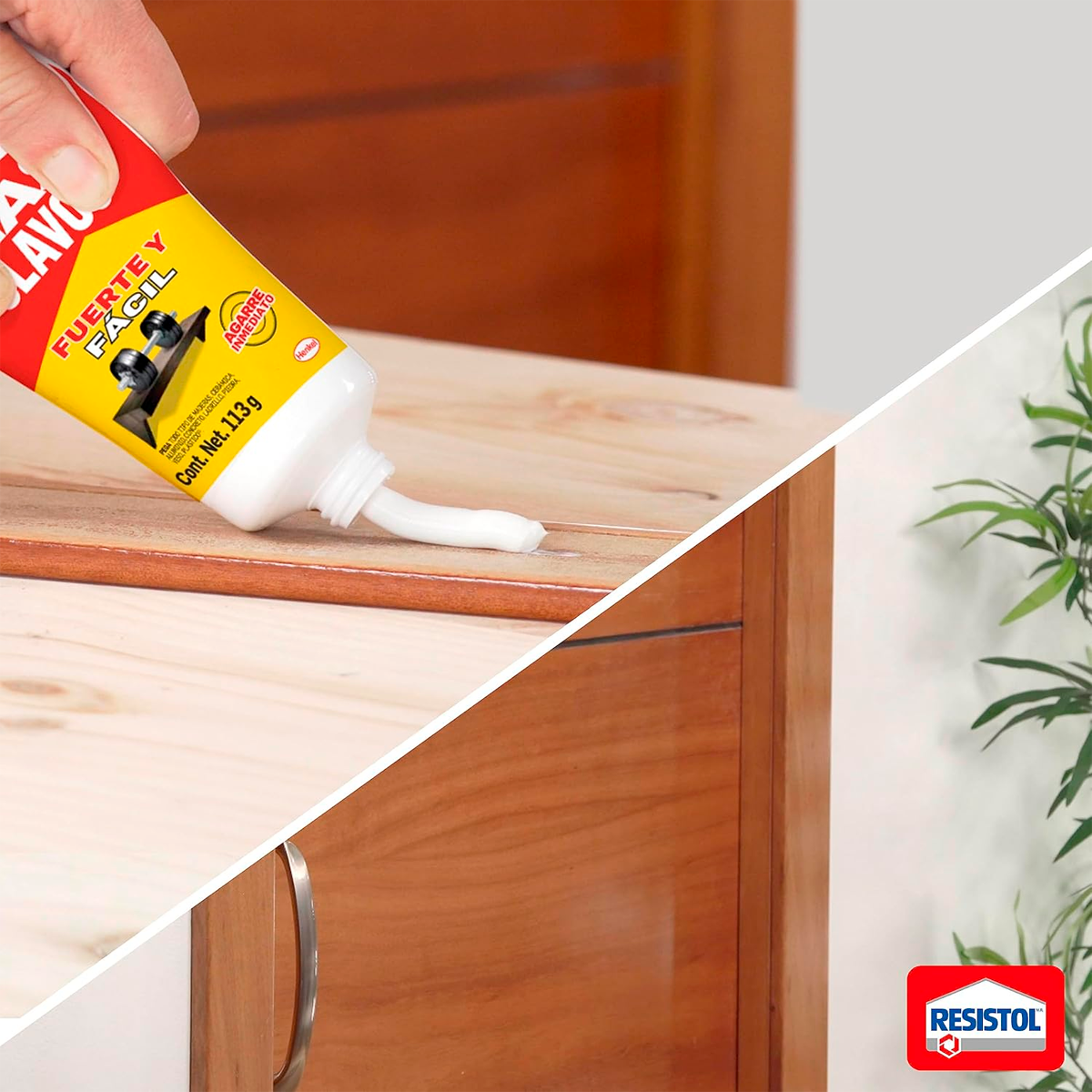 3 Pack Pegamento Resistol "No mas Clavos" 113 grs