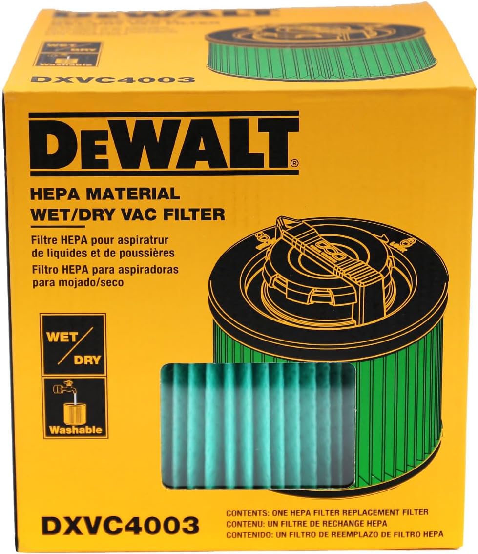 Filtro HEPA Aspiradora Dewalt 4 a 8 GAL DXVC4003