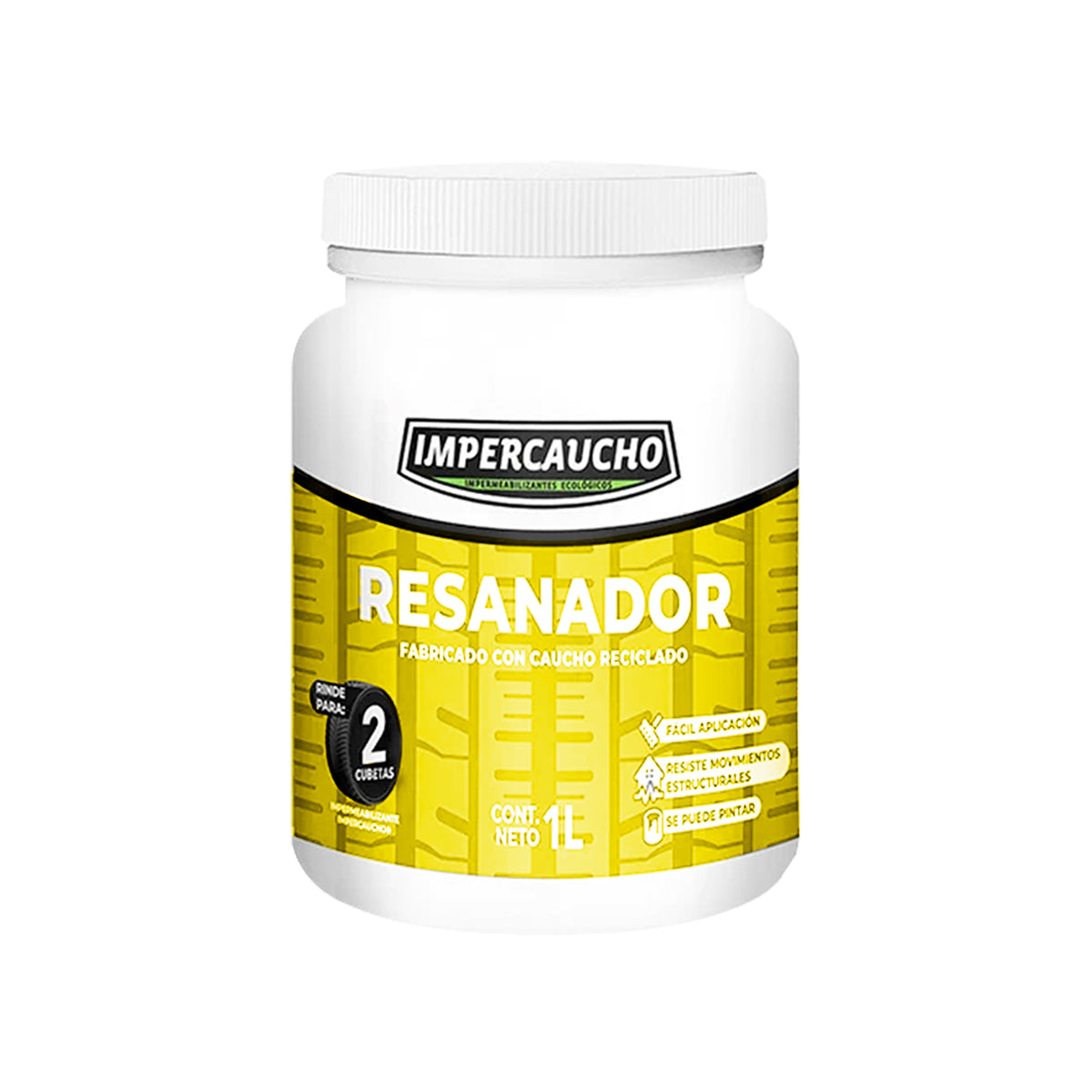 Resanador Caucho Reciclado Impercaucho 750 ml