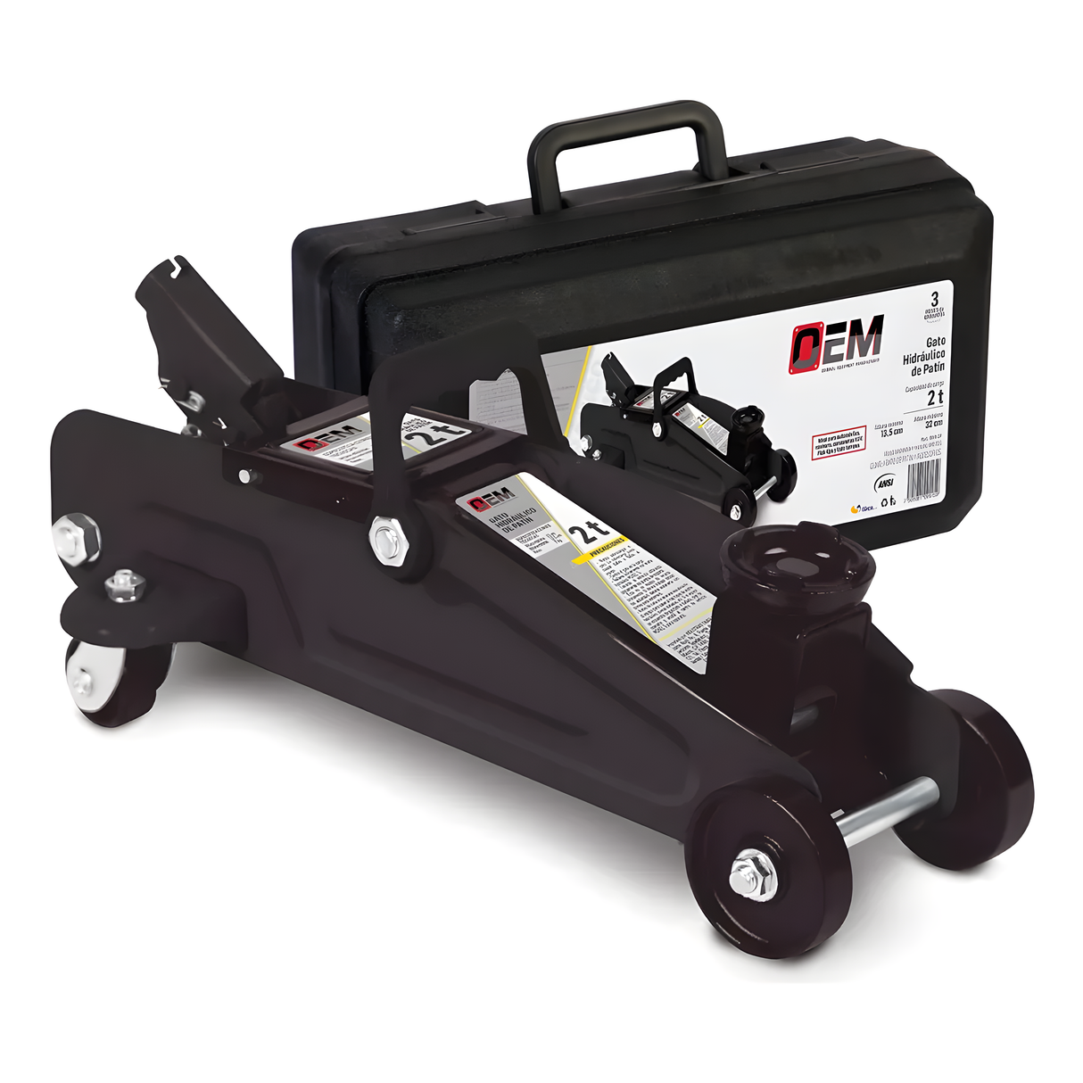 Combo Gato Hidráulico OEM GNM-2P + Llave + Cables