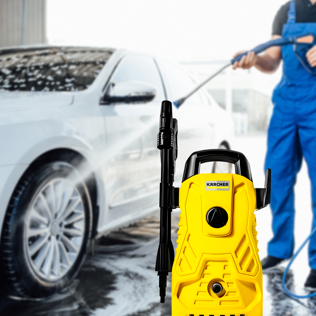 Kit Auto Hidrolavadora Karcher + Aspiradora Koblenz WD-5