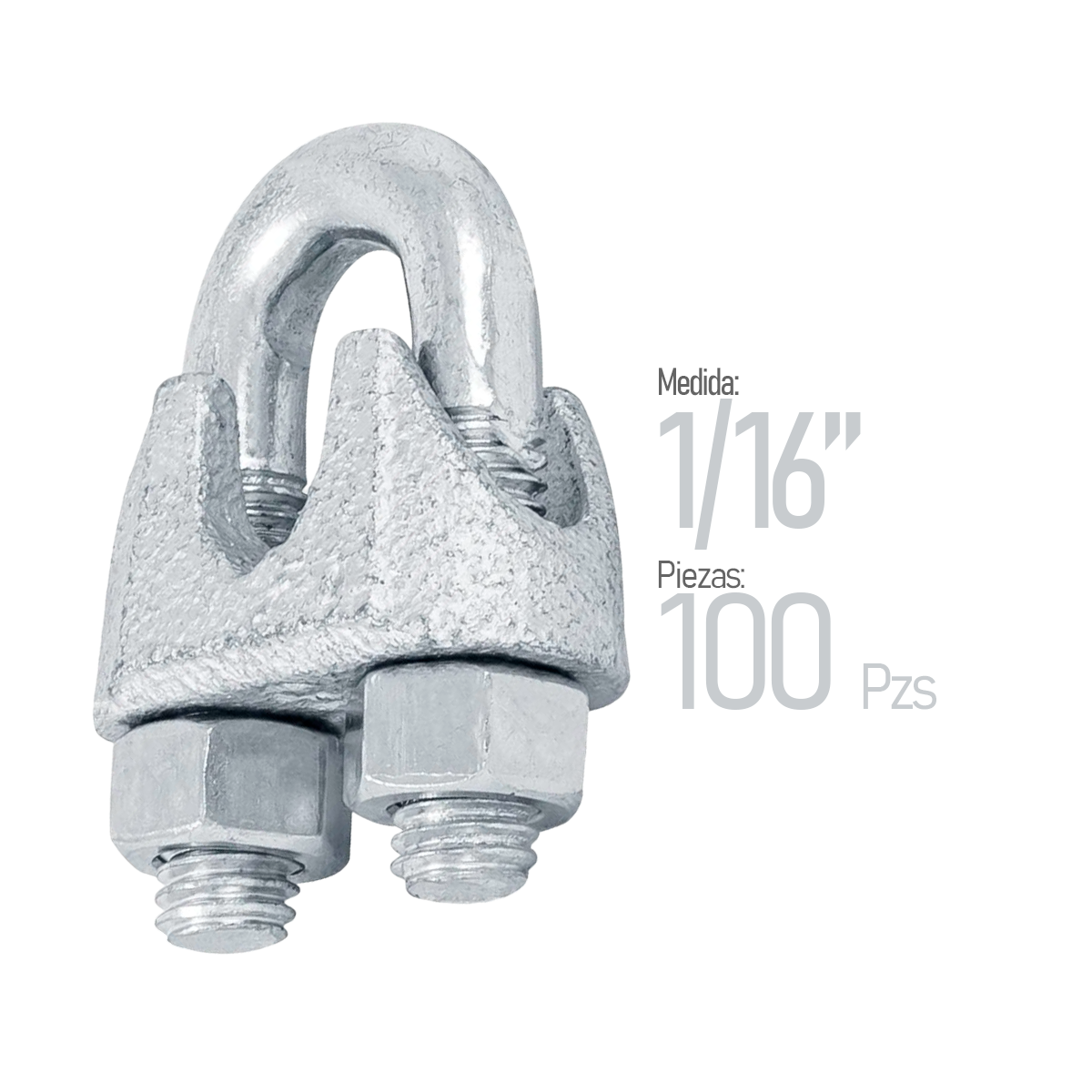 Nudo Ranurado Cayac NU001 1/16" 100 Pzs