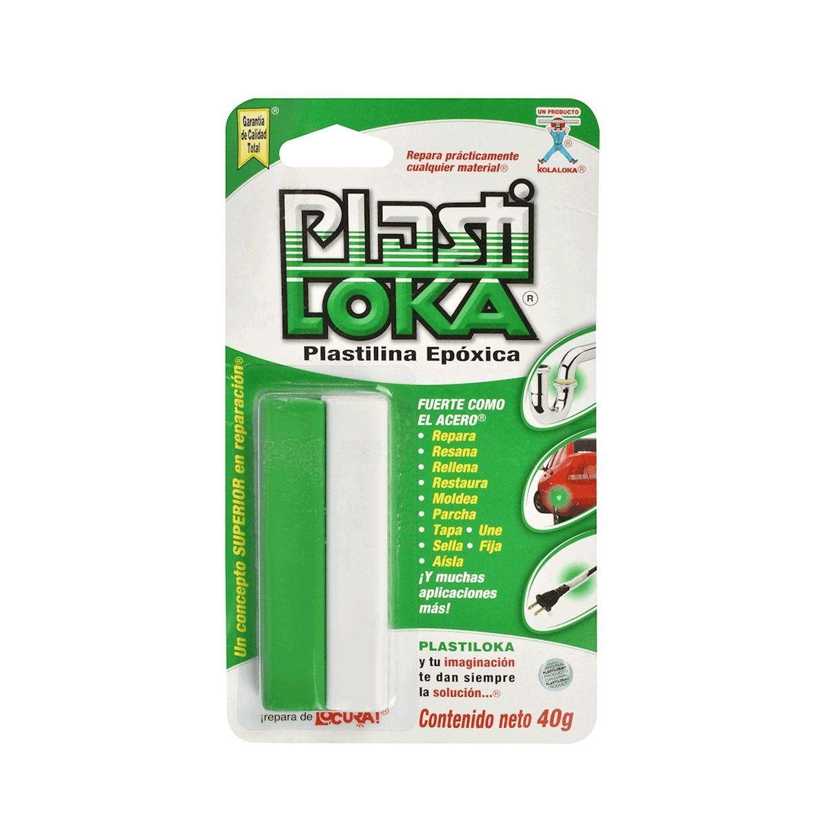 Plastilina Epóxica Kola Loka Plasti Loka 40 g