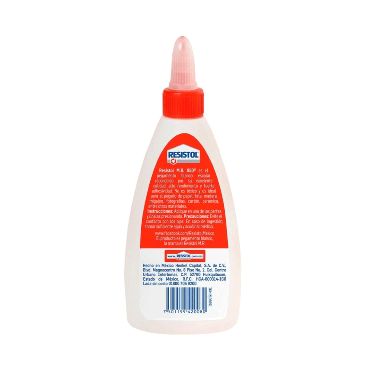 Pegamento Blanco Resistol 850 Escolar 110 grs