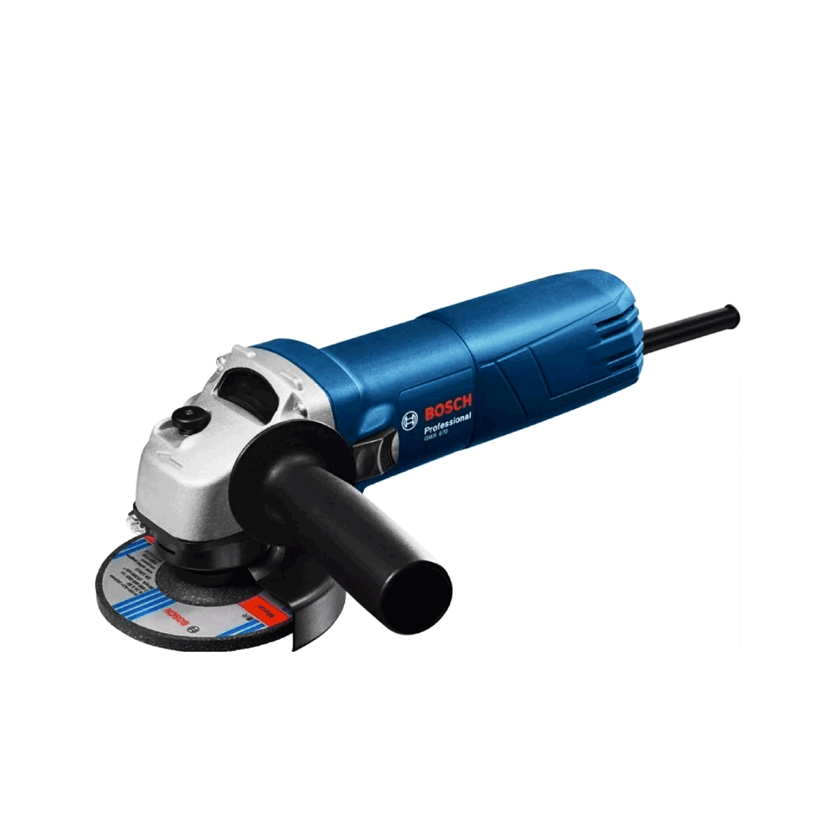 Miniesmeriladora angular Bosch Professional GWS 6-115 color azul 670 W 127  V + accesorio