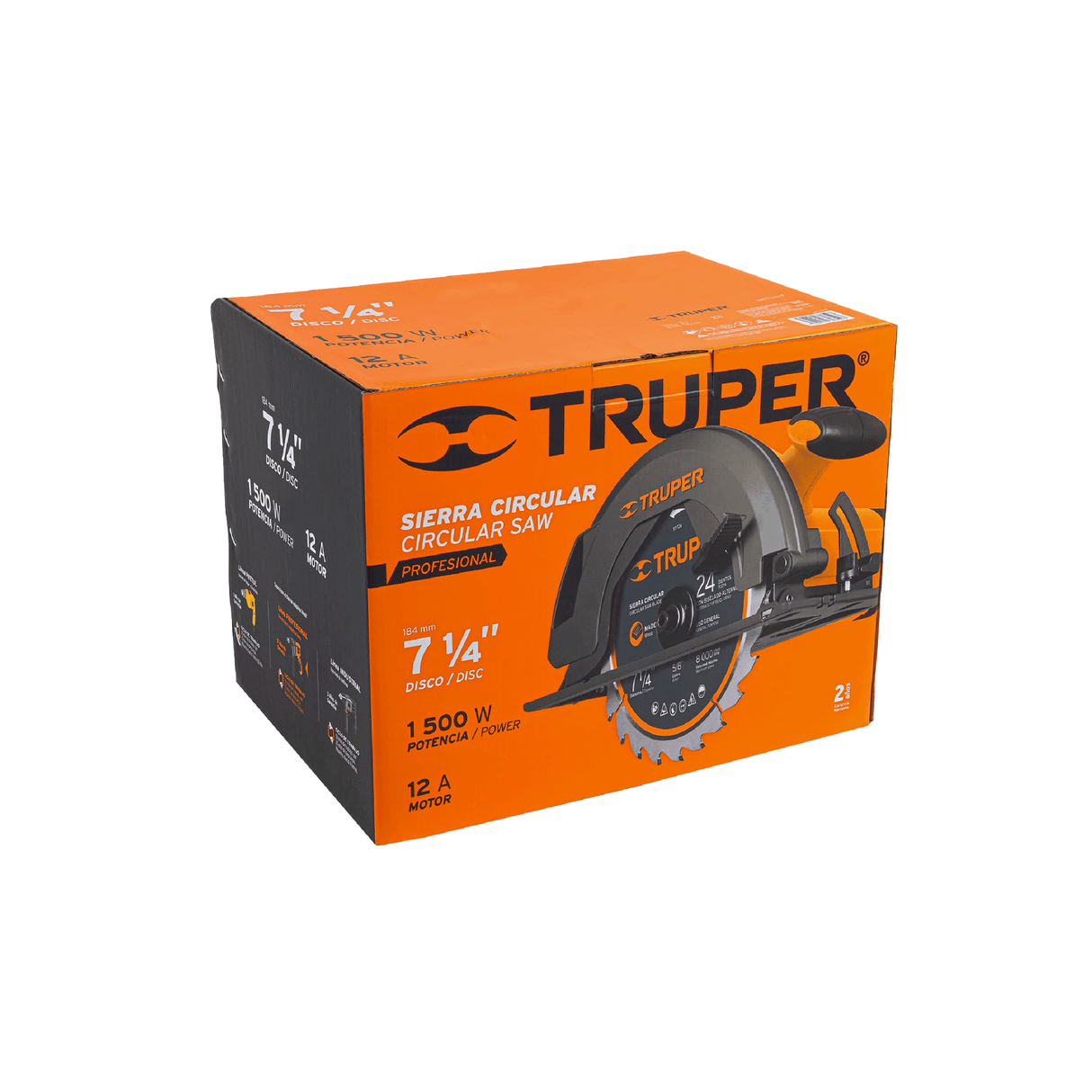 Sierra Circular Truper SICI-7-1/4A3 7 1/4" 1500 W
