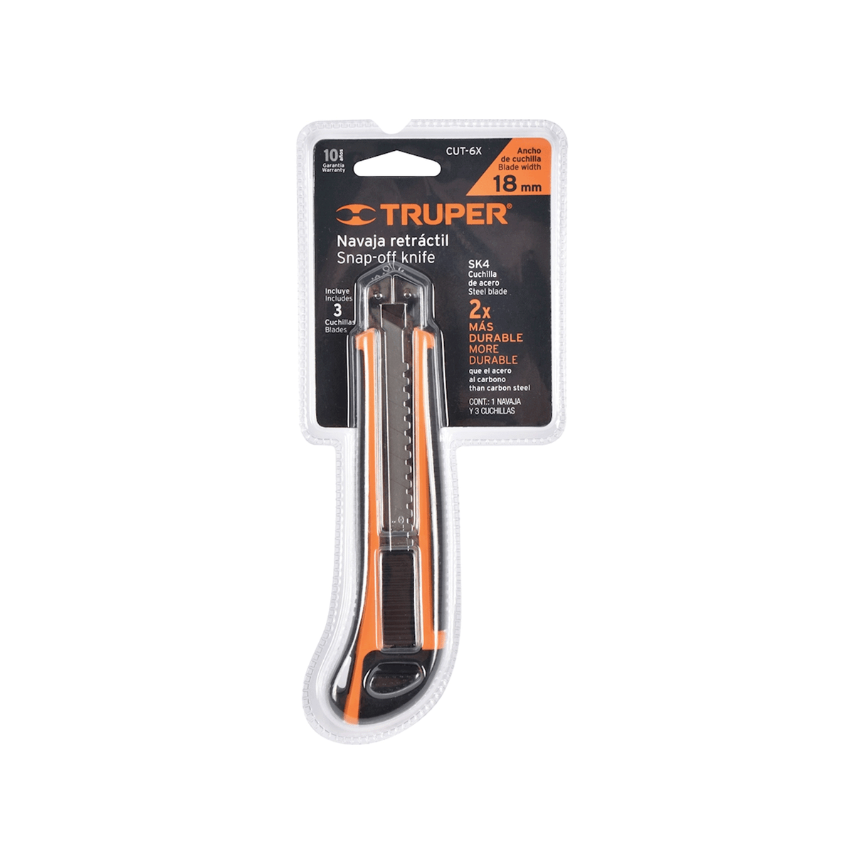 Cutter Truper Cuerpo Plástico 6" Grip