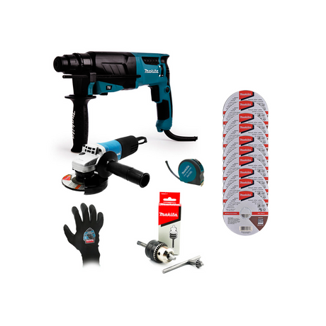 Combo Makita Rotomartillo M0801KG + Esmeriladora M0901G - FERREKUPER