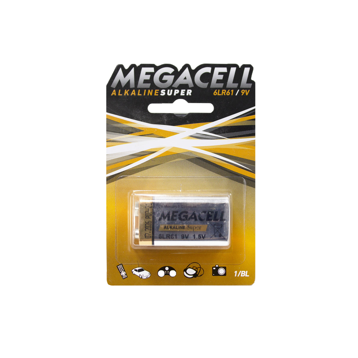 Pila Megacell Super Alcalina 9 V