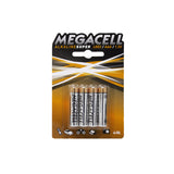 Pilas Megacell Super Alcalina AAA 1.5 V 4 Pzs