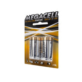 Pilas Megacell Super Alcalina C 1.5 V 2 Pzs