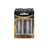 Pilas Megacell Super Alcalina D 1.5 V 2 Pzs