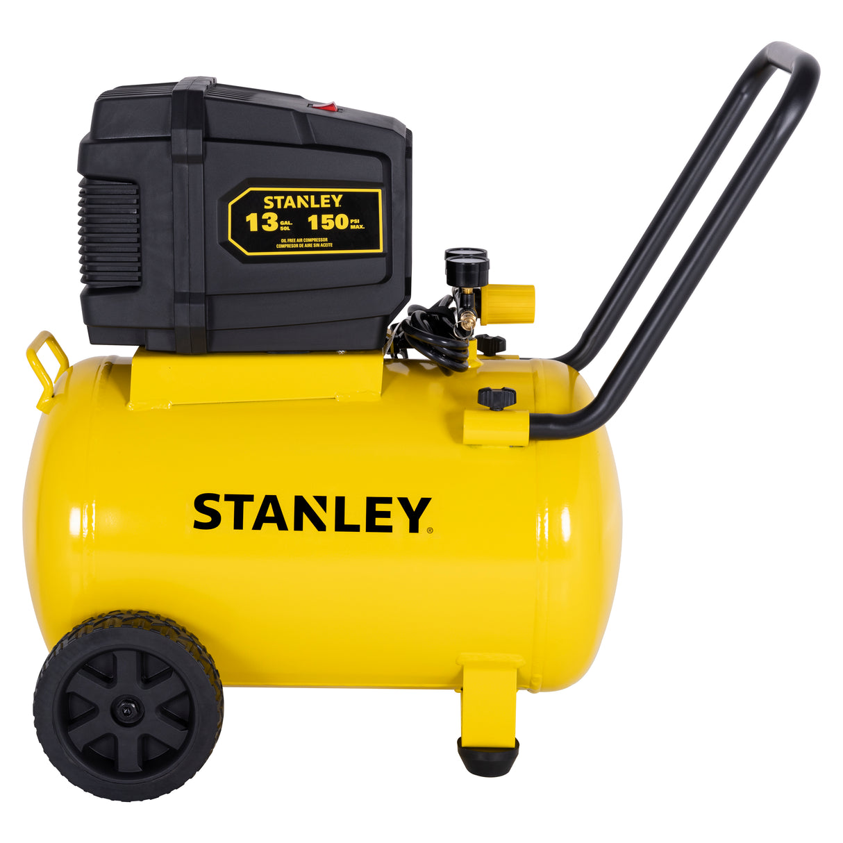 Compresor Stanley Sin Aceite Horizontal 50L 2HP 201301-B3