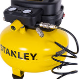 Compresor Stanley Sin Aceite Pancake 6 GAL 1HP SXC210601-B3