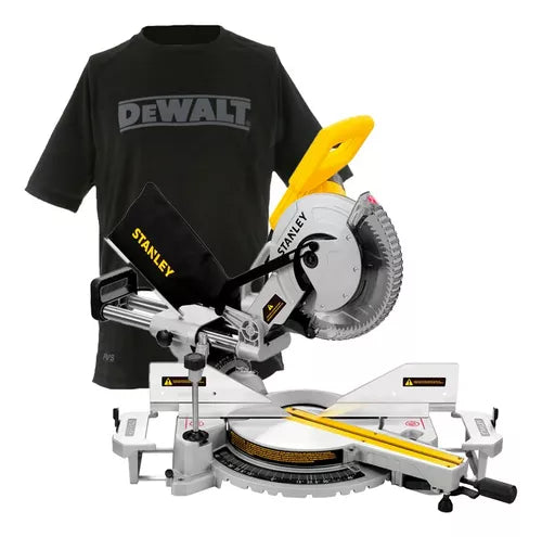 Sierra de Inglete Stanley SM18-B3 + Playera Oficial Dewalt Easton