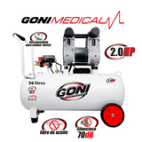 Compresor de Aire Goni 2006 2 HP 56 L Grado Medico