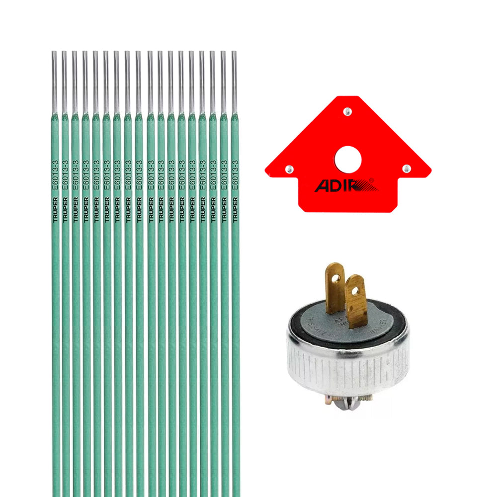 Combo Soldadora Kerhër KTI200 + Careta Adir Rayo + Accesorios