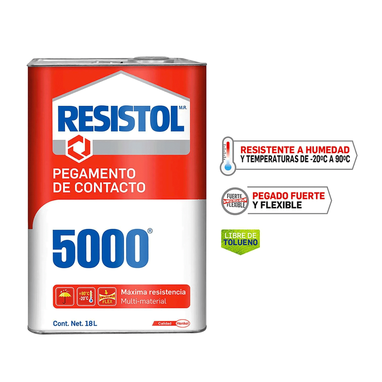 Pegamento De Contacto Resistol 5000 Lata 18 L