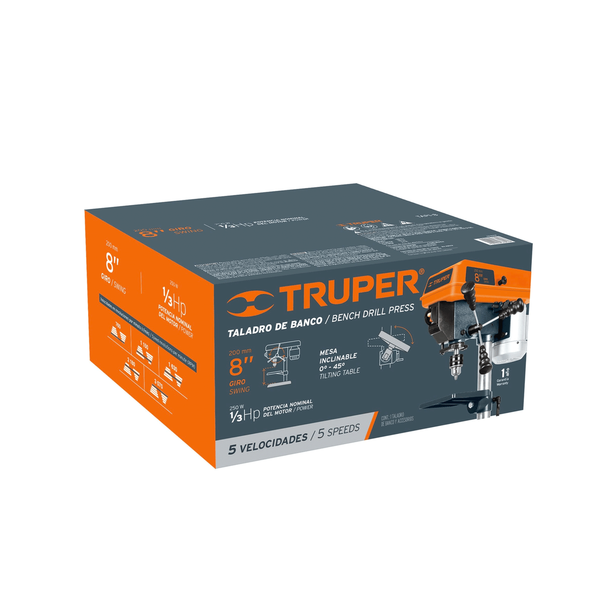 Taladro de Piso Truper TAPI-8 1/2" 1/3 HP