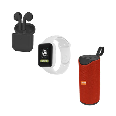 Audífonos inPods 12 + Smart Watch Macaron + Bocina Kimiso