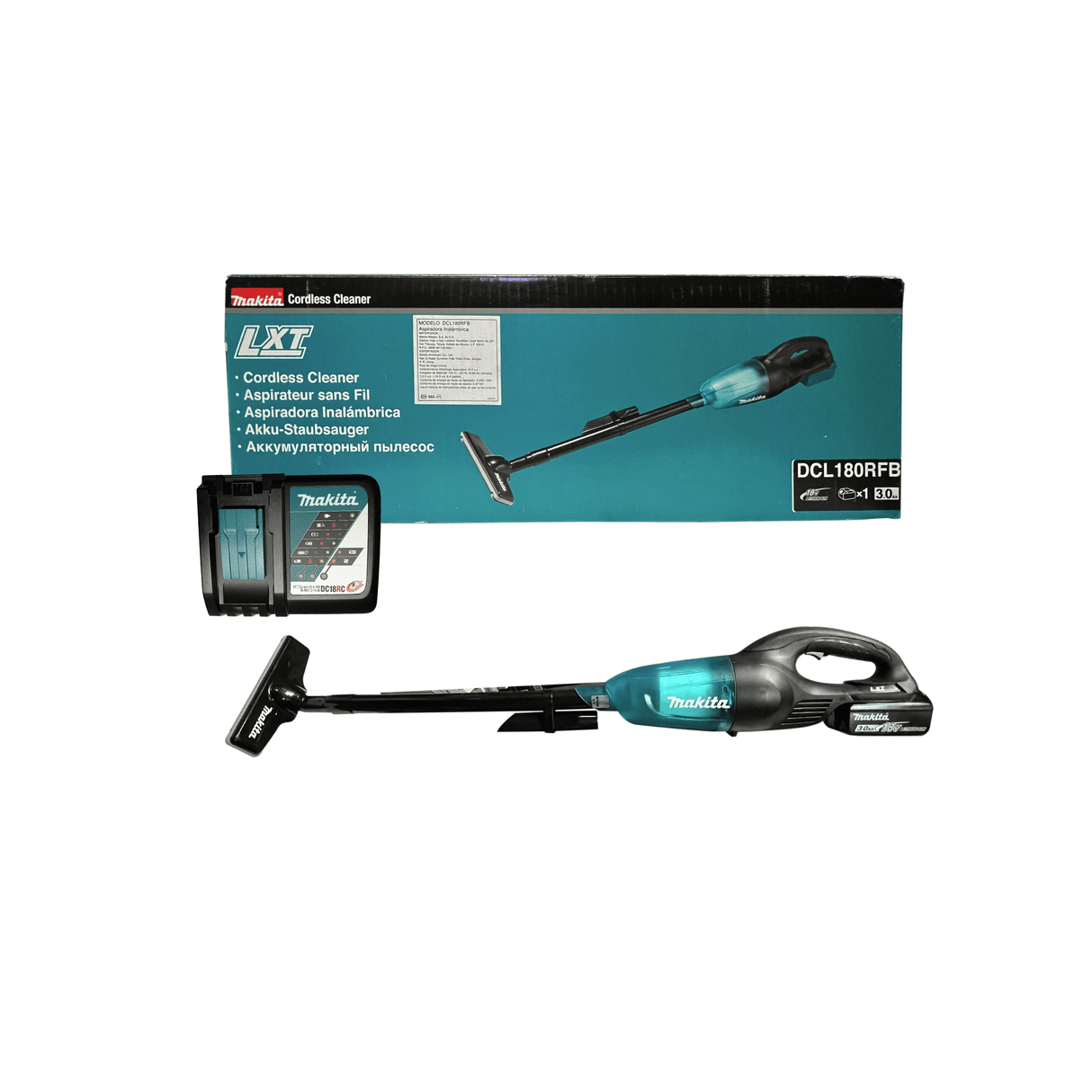 Aspiradora de Baston Seco Makita DCL180RFB 18 V FERREKUPER