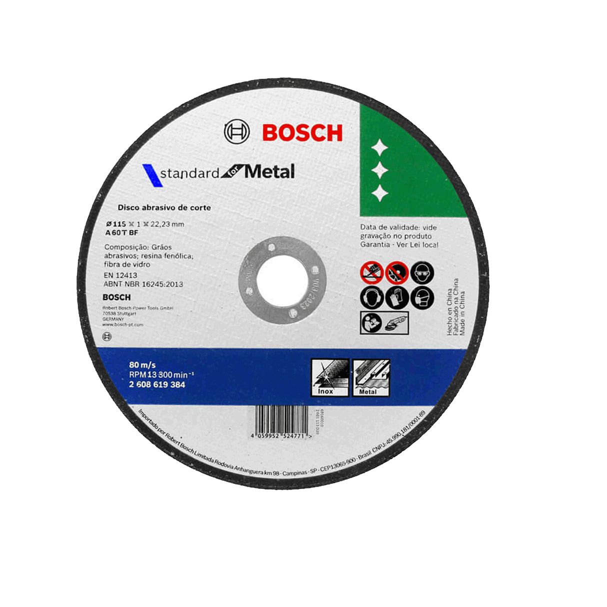 Combo Esmeriladora Black and Decker G720 820 W | Discos de Corte Bosch 4 1/2"