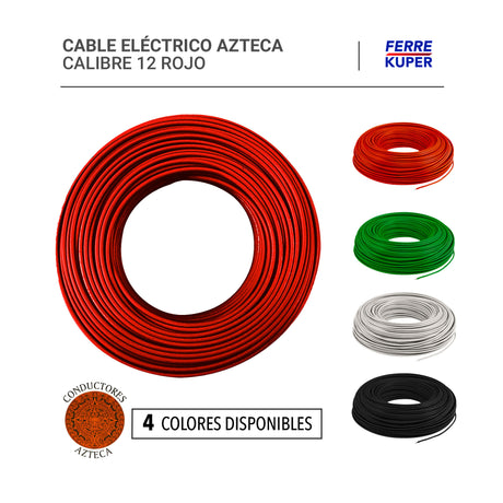 Cable Eléctrico Azteca Calibre 12