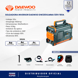 Soldadora Inversor Daewoo DW220XLMMA 120 V 60 Hz + Careta - FERREKUPER