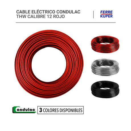 Cable Eléctrico Condulac THW Calibre 12
