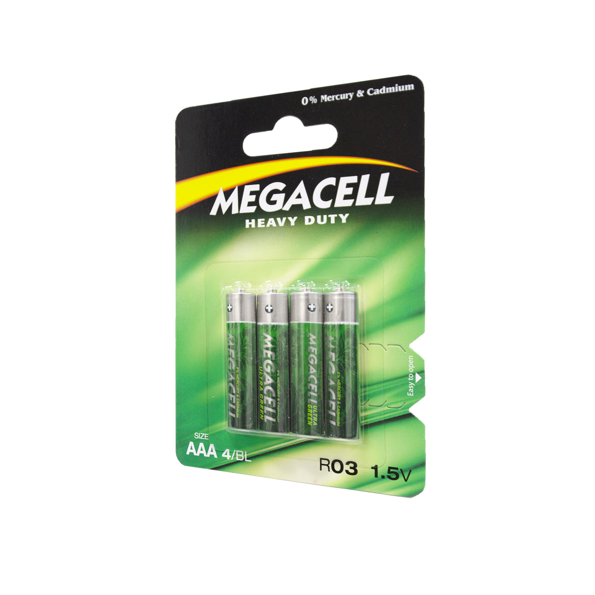 Pilas Megacell Heavy Duty AAA 1.5 V 4 Pzs