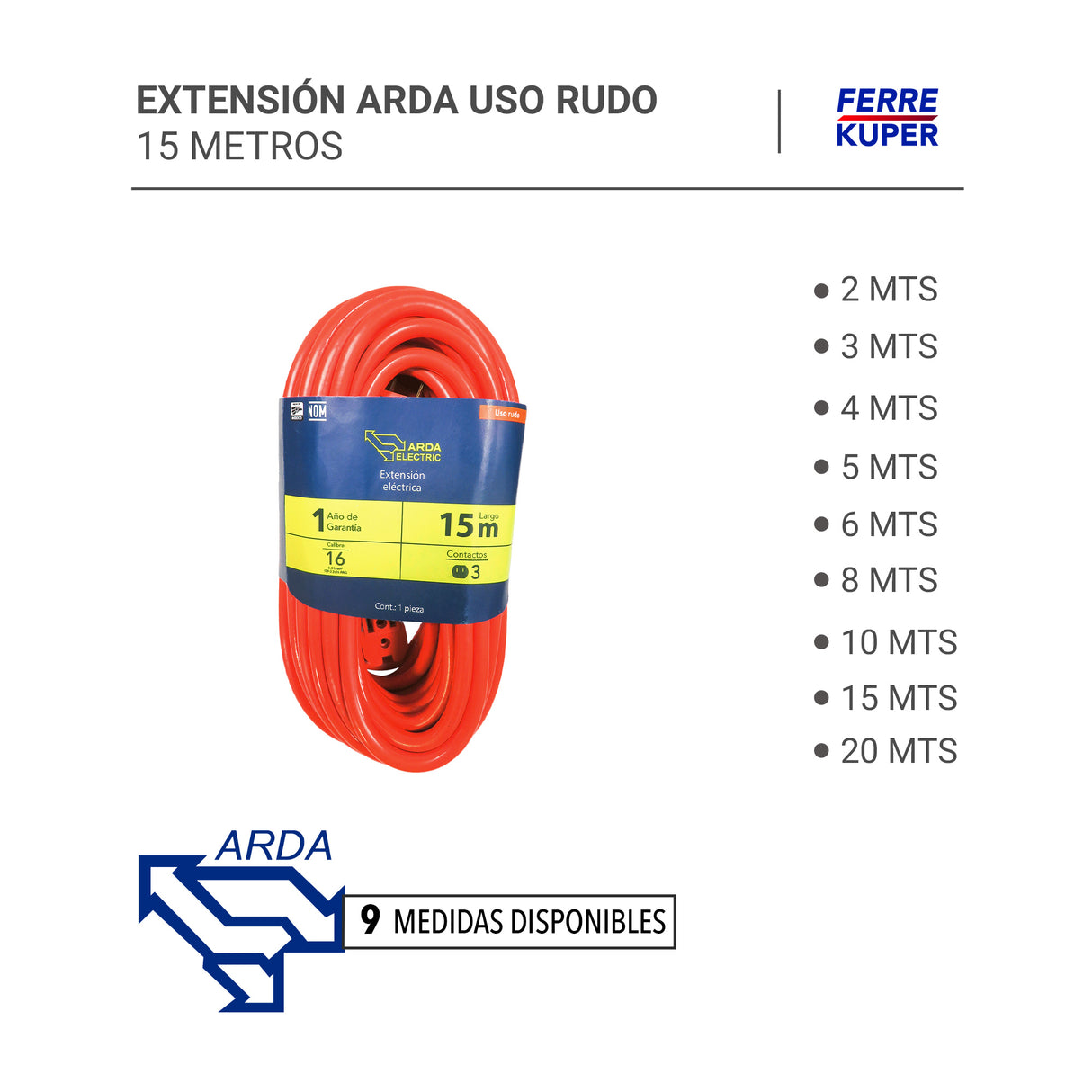 Extensión Arda Uso Rudo