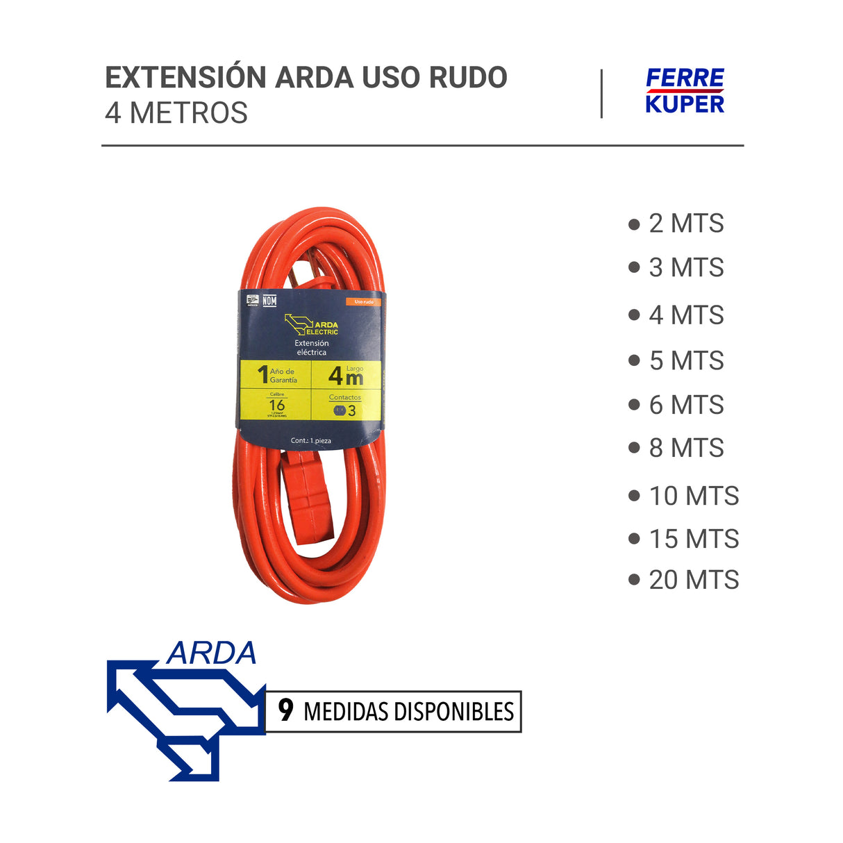 Extensión Arda Uso Rudo