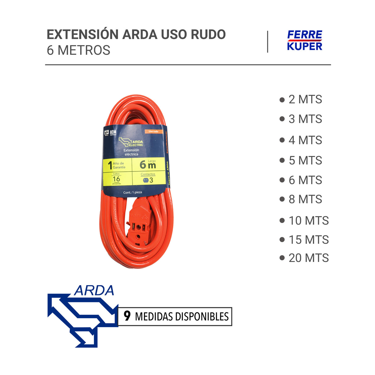 Extensión Arda Uso Rudo