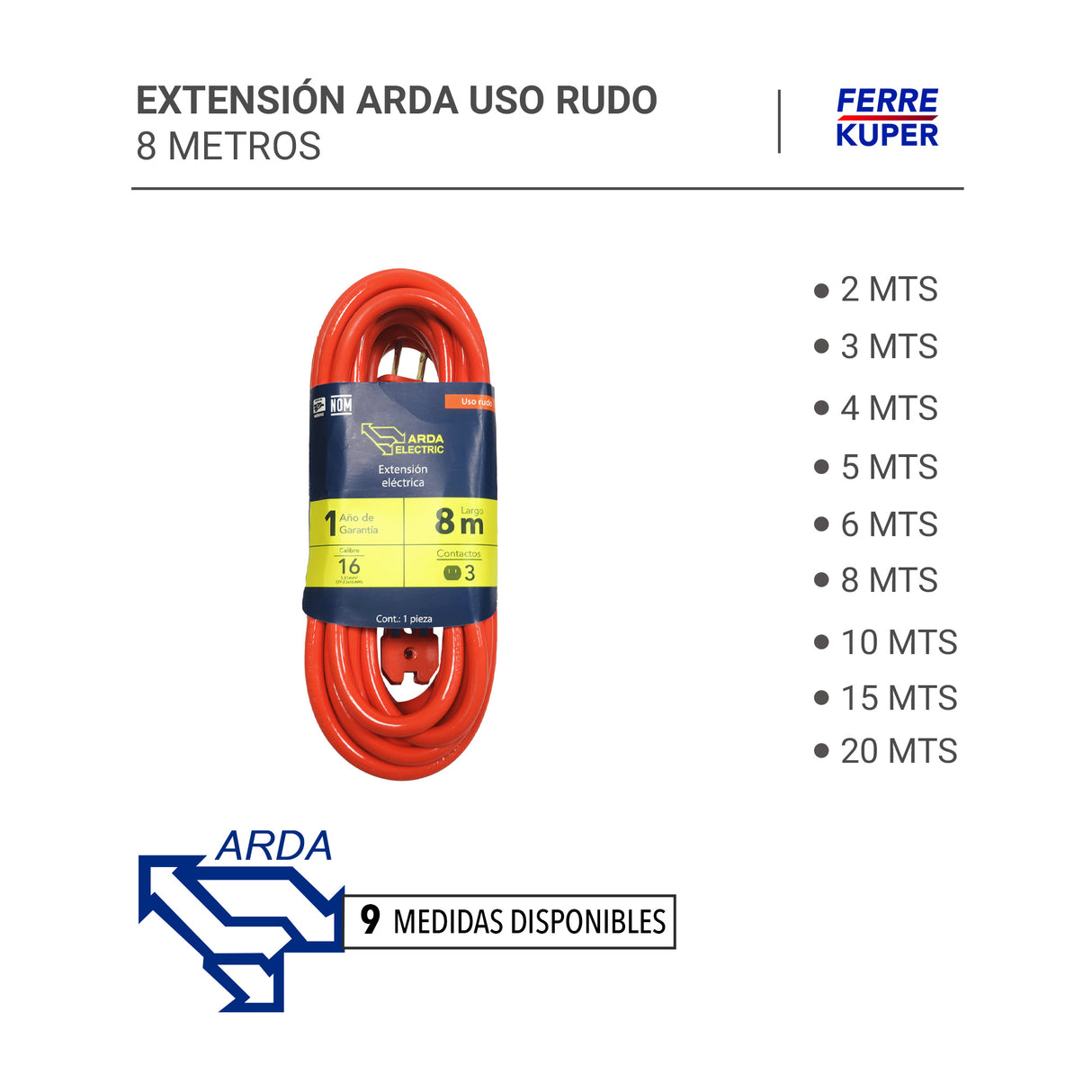 Extensión Arda Uso Rudo