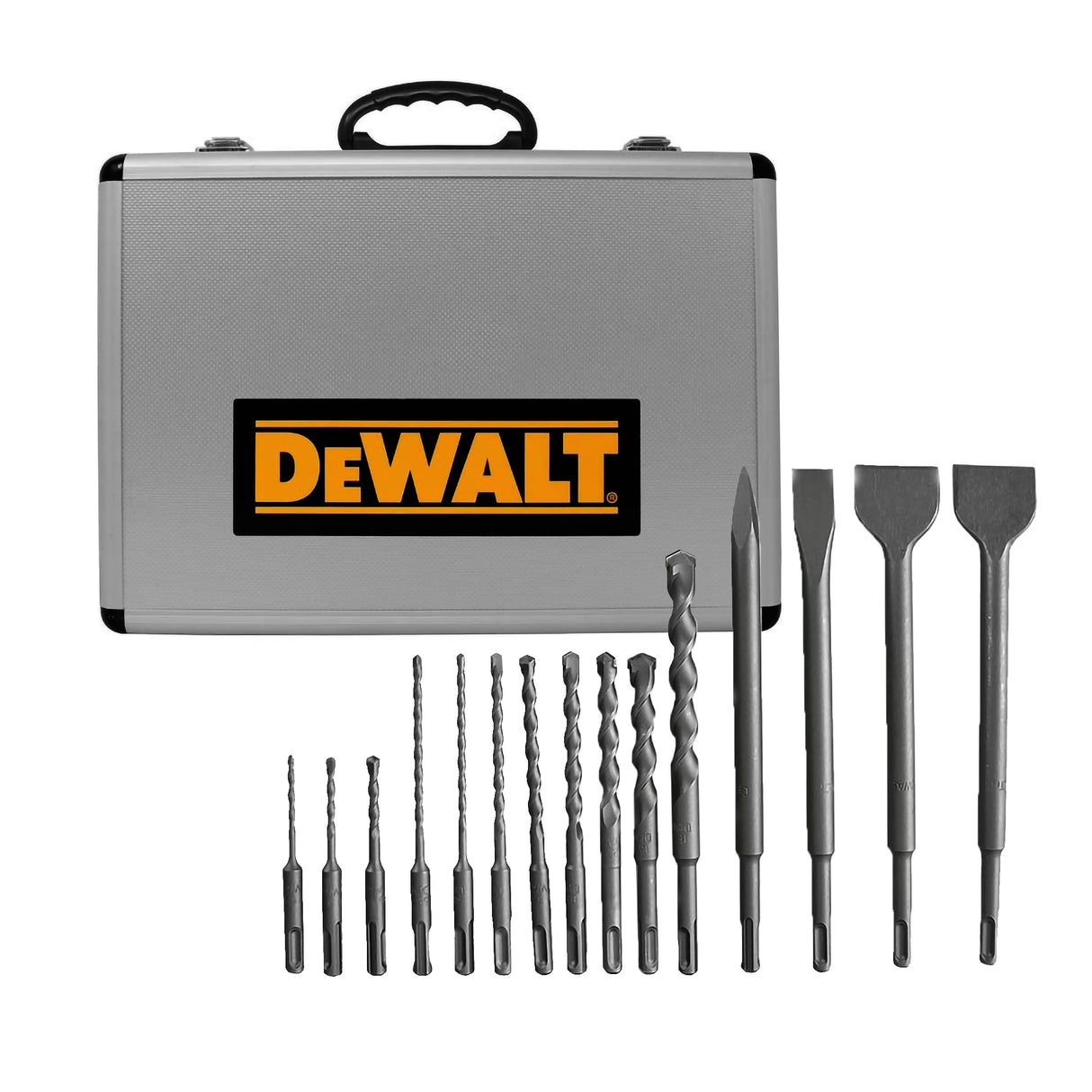 Set de Brocas y Cinceles SDS Plus Dewalt DWA0870 15 Pzs